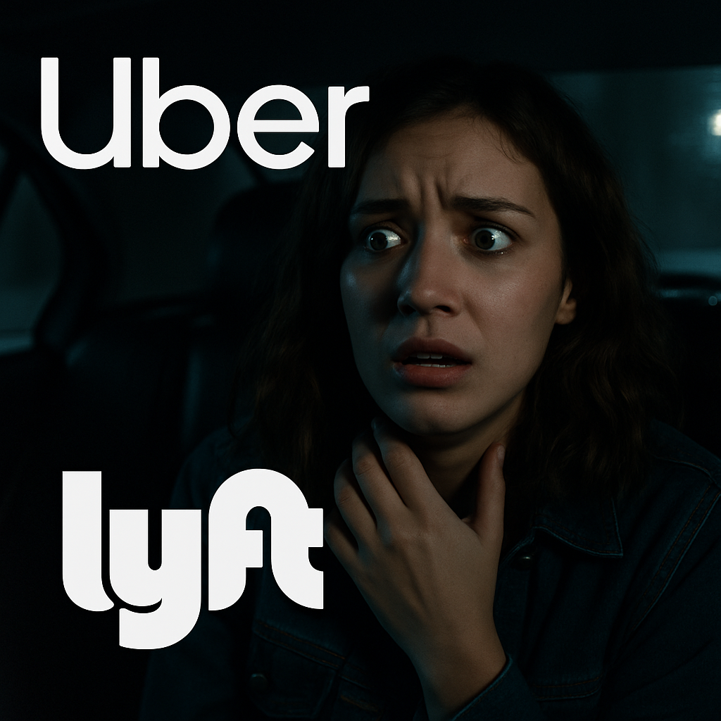 Scared rideshare passenger
