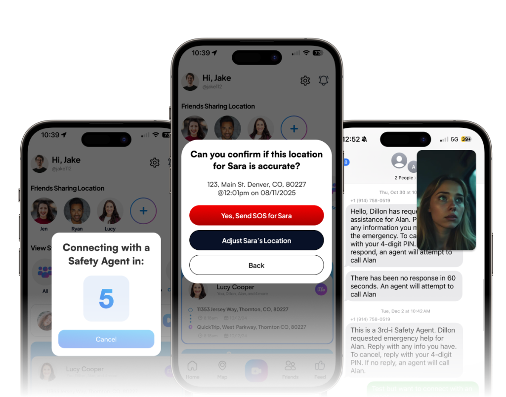 The 3rd-i app in use on a phone